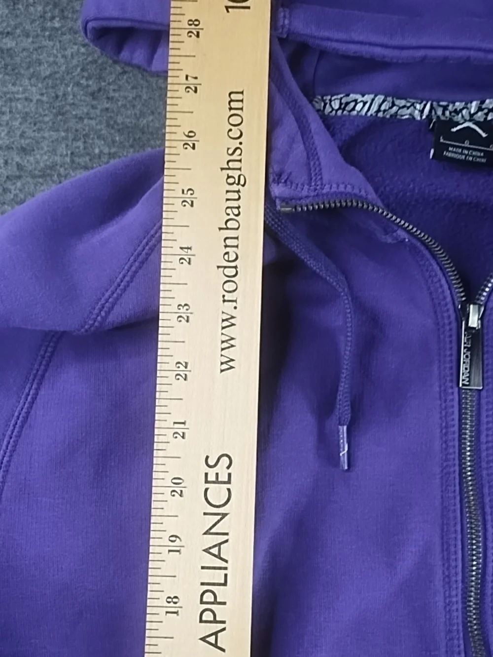 Jordan Men's Purple Full-Zip Hoodie Jacket Large